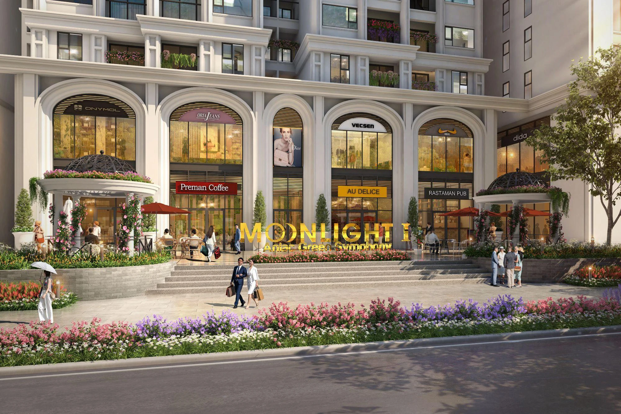 CHO THUÊ MẶT BẰNG TRƯỜNG MẦM NON TẠI KHỐI ĐẾ TÒA MOONLIGHT 1